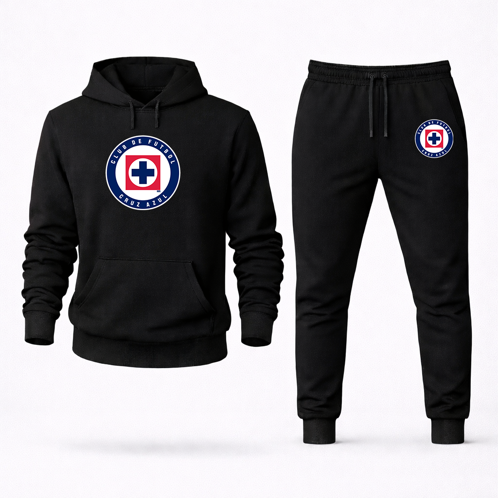 Men's Cruz Azul Football Club Hoodie Joggers Set