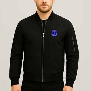 Men's Everton FC Lightweight Bomber Jacket Windbreaker Softshell Varsity Jacket Coat