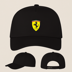 Ferrari Motorsport Car Five Panel Twill Snapback Cap