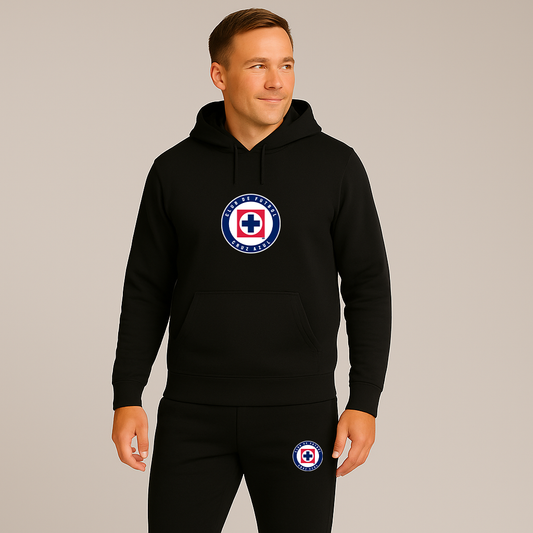 Men's Cruz Azul Football Club Hoodie Joggers Set