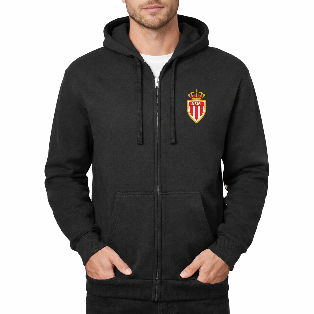 Men's AS Monaco FC Zipper Hoodie