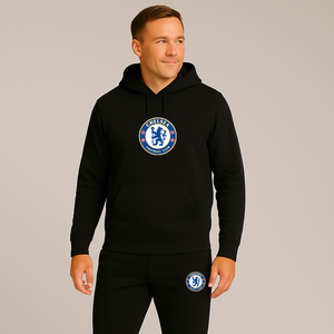Men's Chelsea Soccer Logo Hoodie Joggers Set