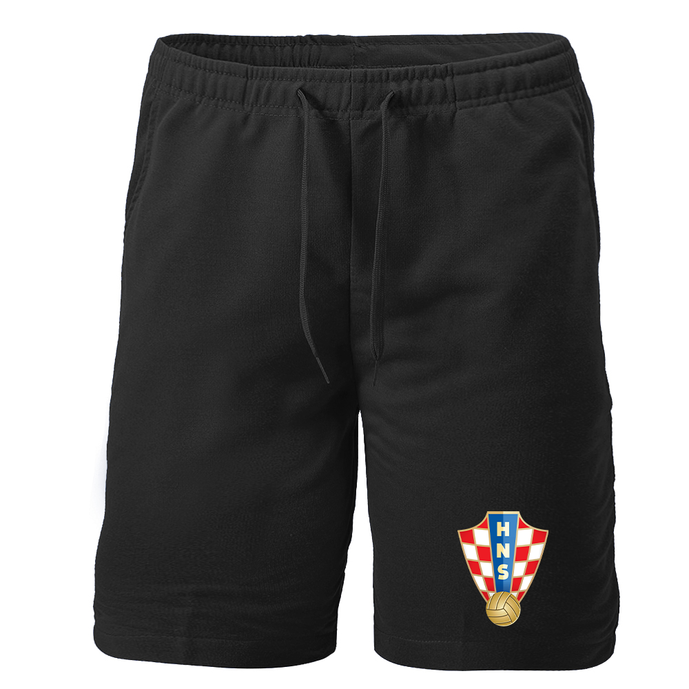 Men's Croatia National Soccer Team Athletic Fleece Shorts