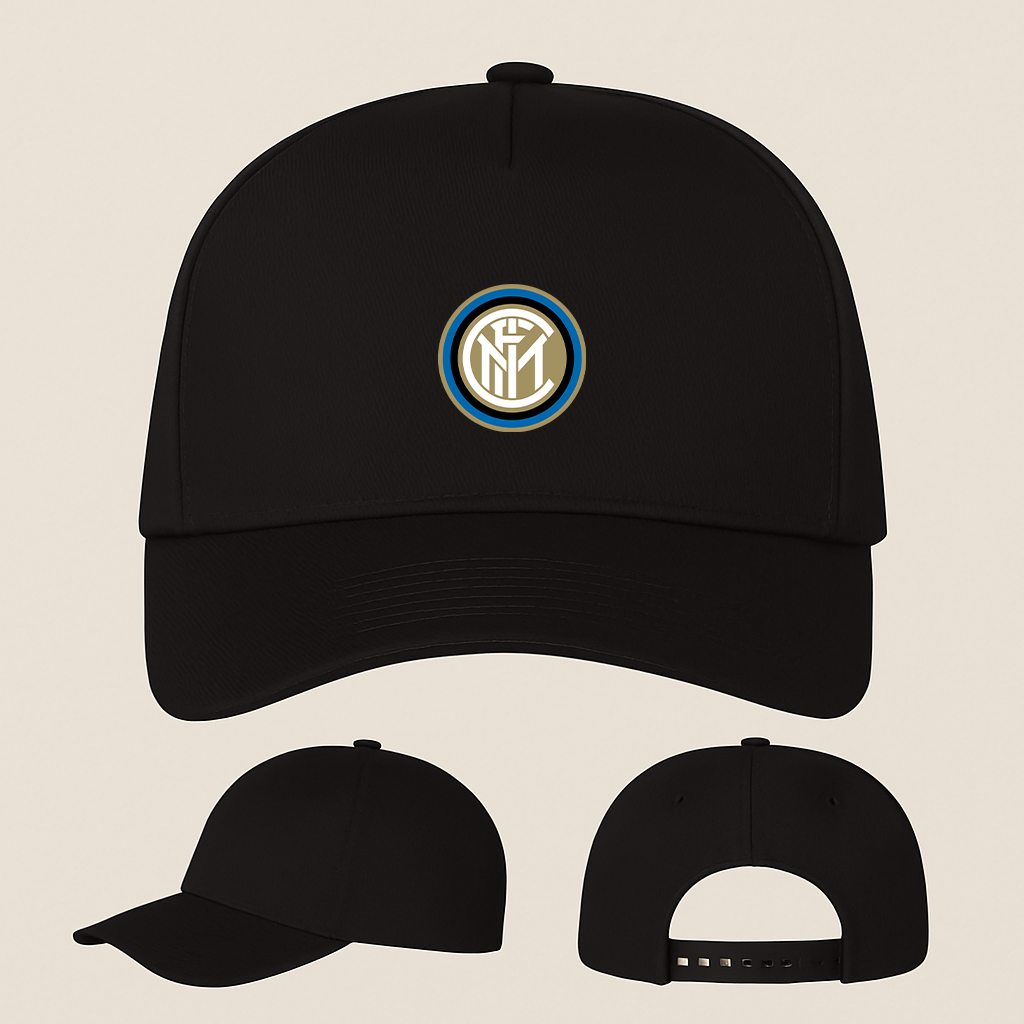 Inter Milan Soccer Five Panel Twill Snapback Cap