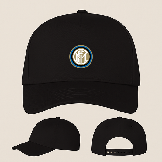 Inter Milan Soccer Five Panel Twill Snapback Cap