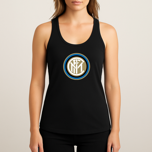 Women's Inter Milan Soccer Racerback Tank Top