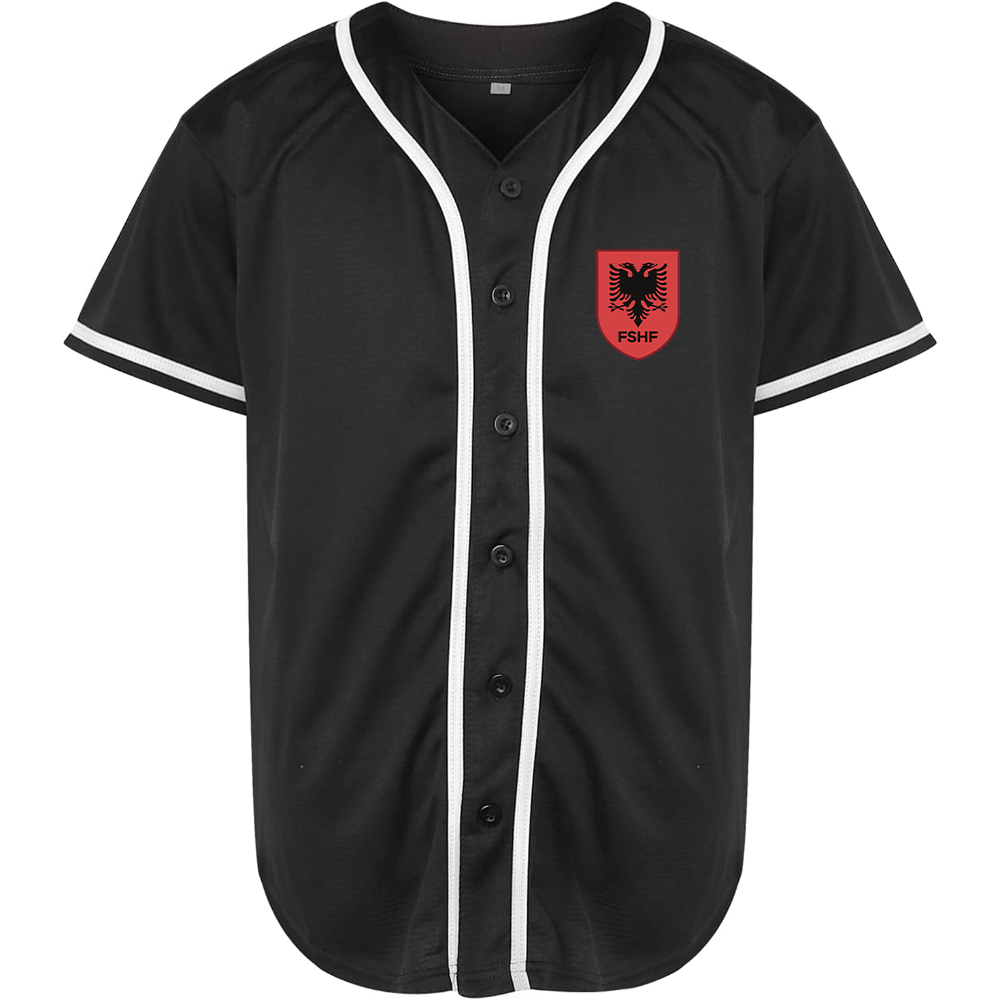 Men's Albania National Soccer Team Baseball Jersey