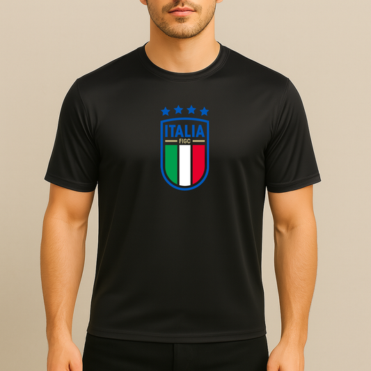 Men's Italy National Soccer Team Polyester T-Shirt