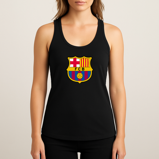 Women's F.C. Barcelona Soccer Racerback Tank Top