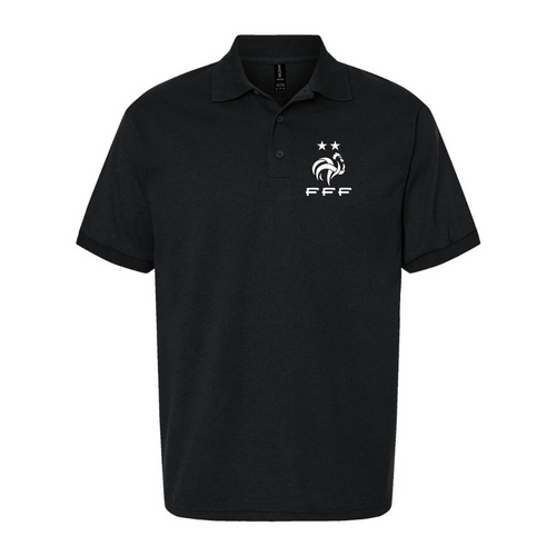 Men's France Soccer Dry Blend Polo