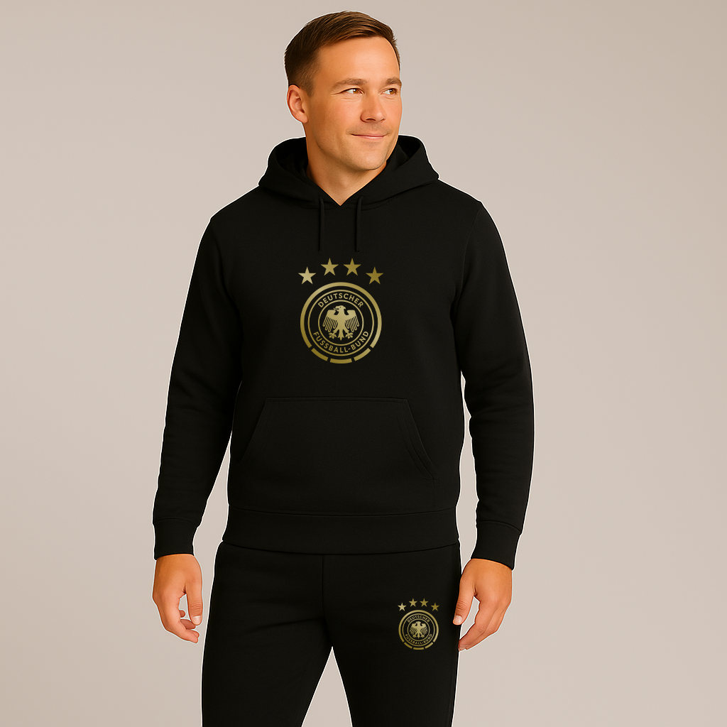 Men's Germany Soccer Logo Hoodie Joggers Set