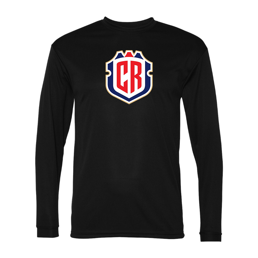 Men’s Costa Rica National Soccer Team Performance Long Sleeve T-Shirt