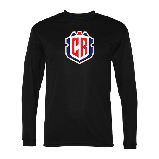 Men’s Costa Rica National Soccer Team Performance Long Sleeve T-Shirt