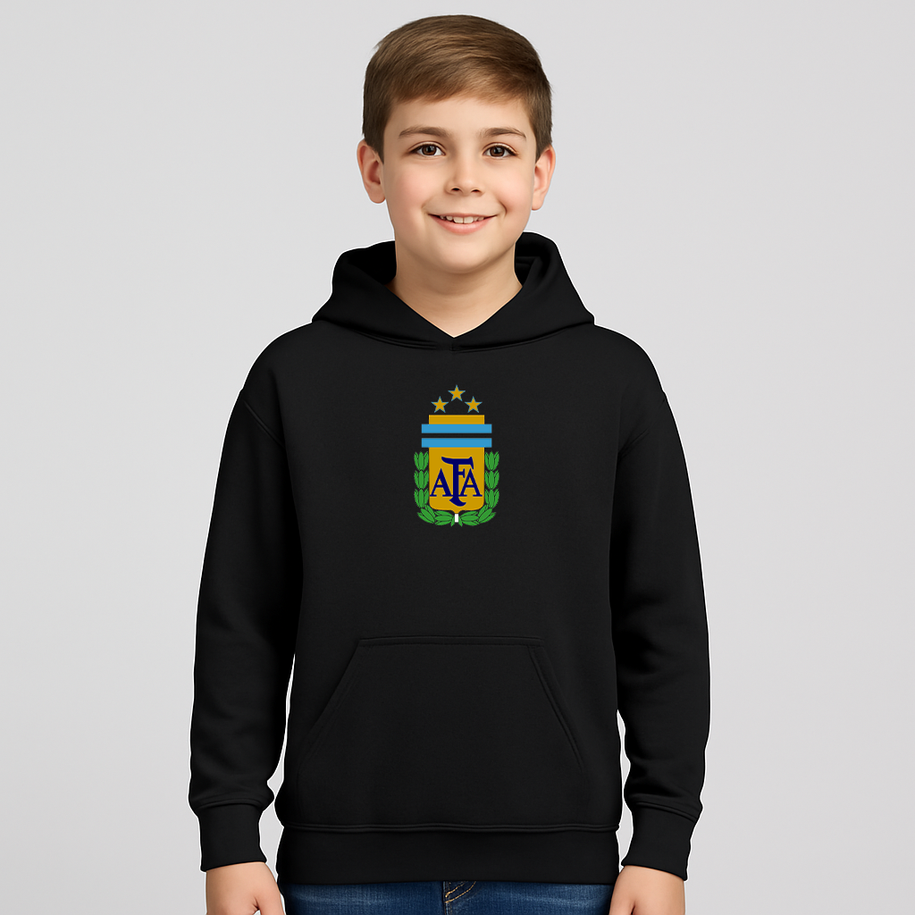 Youth Kids Argentina National Soccer Team Pullover Hoodie