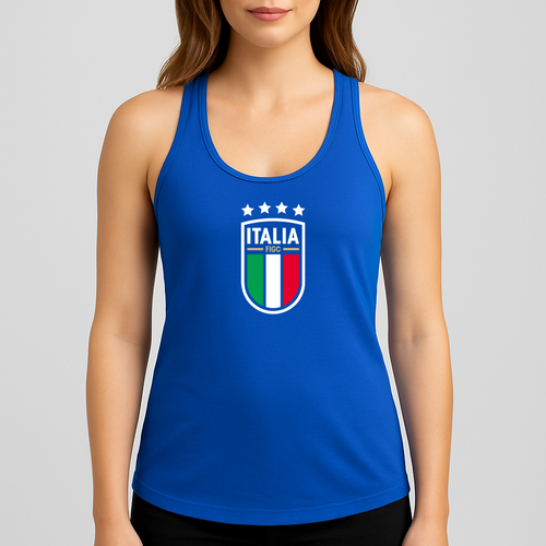 Women's Italy National Soccer Team Racerback Tank Top