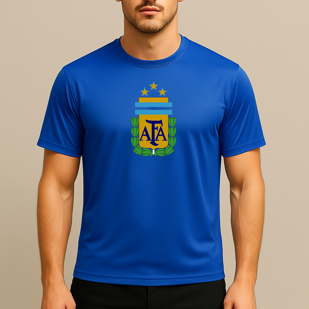 Men's Argentina National Soccer Team Polyester T-Shirt