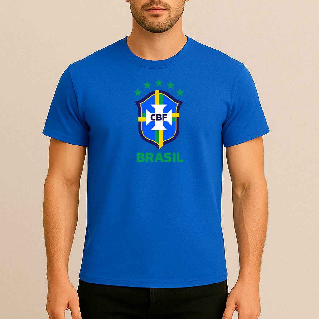 Men's Brasil National Soccer Team Cotton T-Shirt