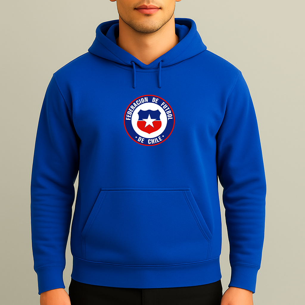 Men's Chile National Soccer Team  Pullover Hoodie