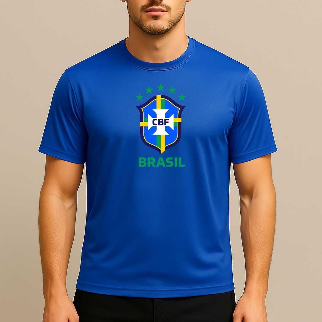 Men's Brasil National Soccer Team Polyester T-Shirt
