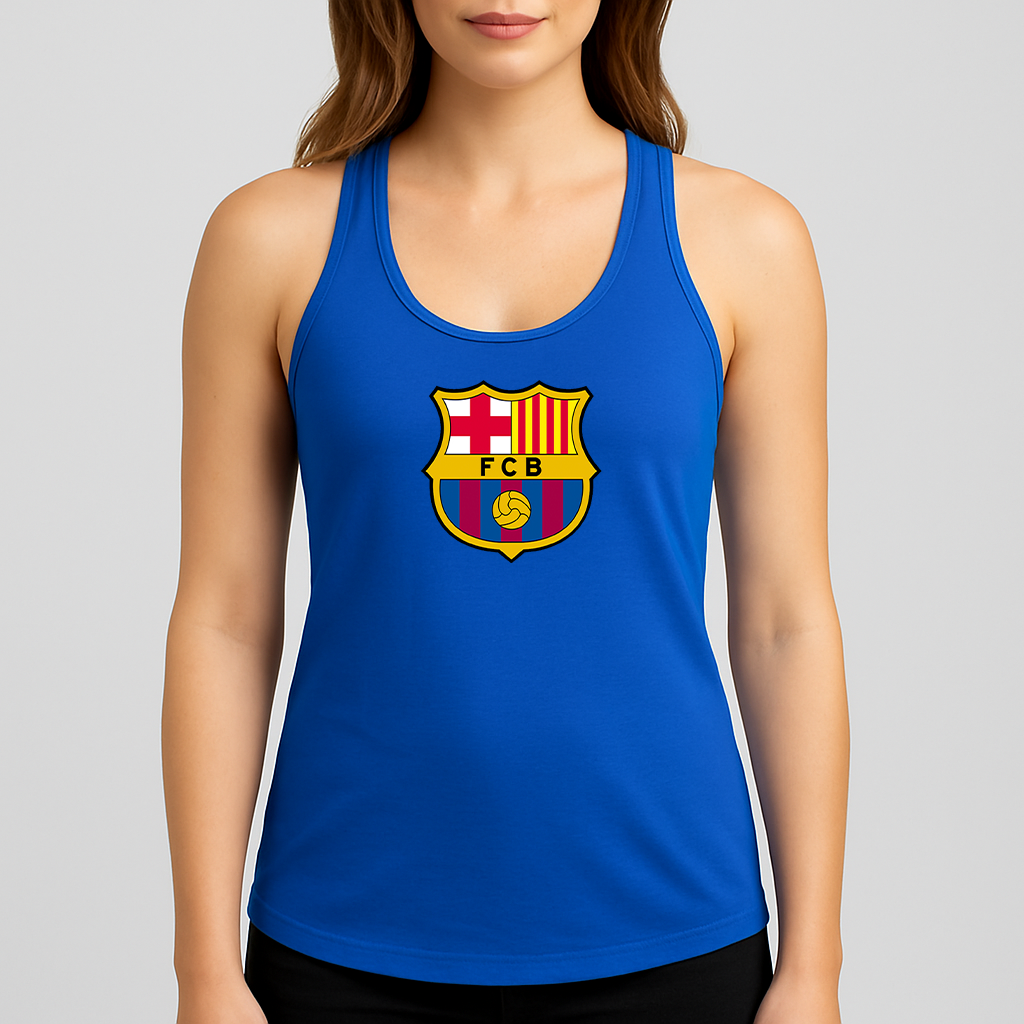 Women's F.C. Barcelona Soccer Racerback Tank Top