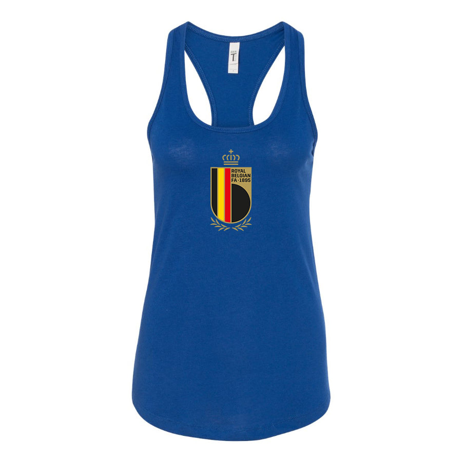 Women's Belgium National Soccer Team Racerback Tank Top