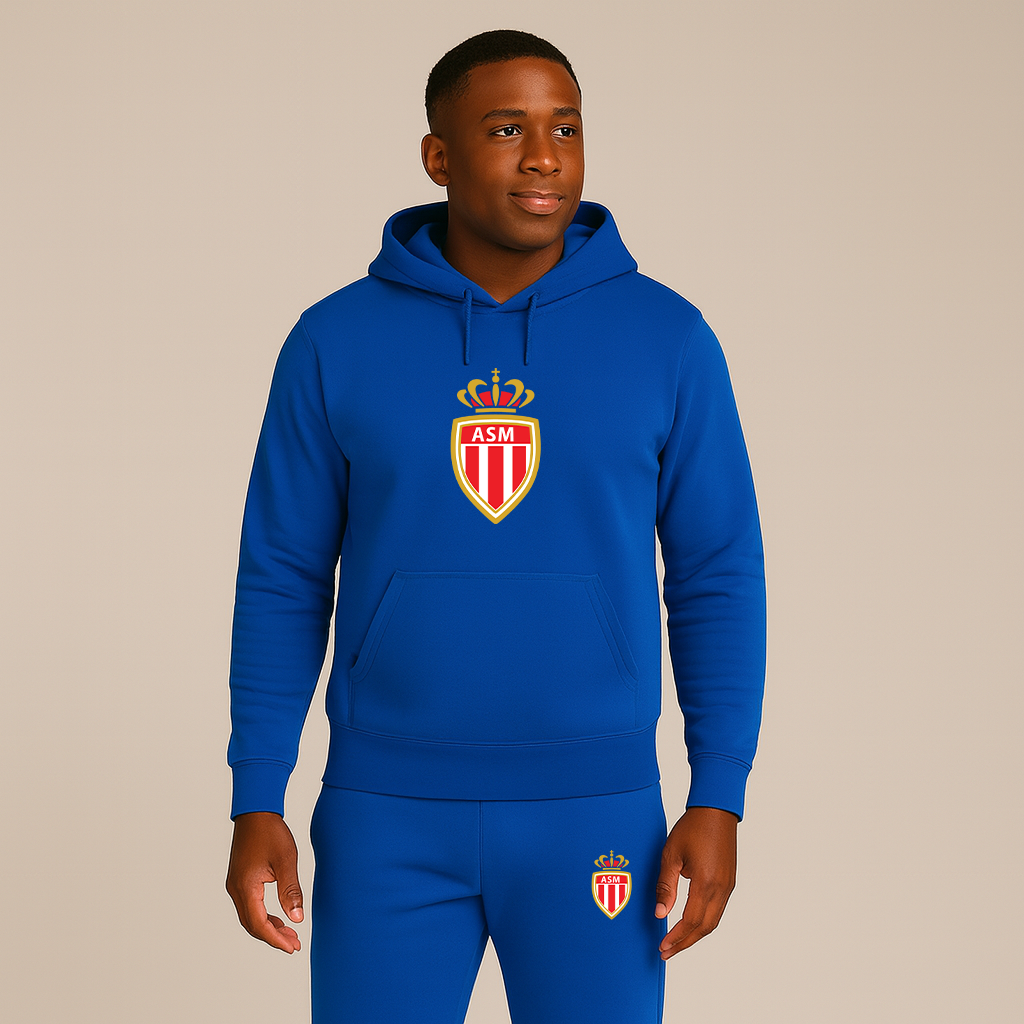 Men's AS Monaco FC Hoodie Joggers Set
