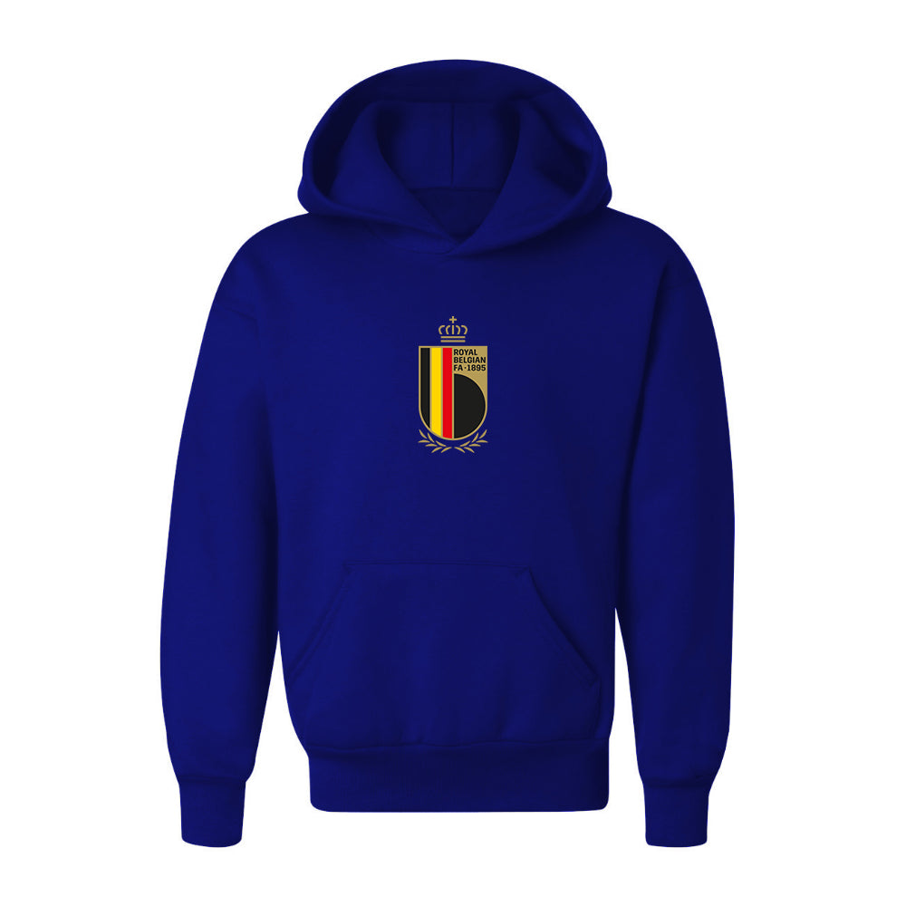 Youth Kids Belgium National Soccer Team Pullover Hoodie