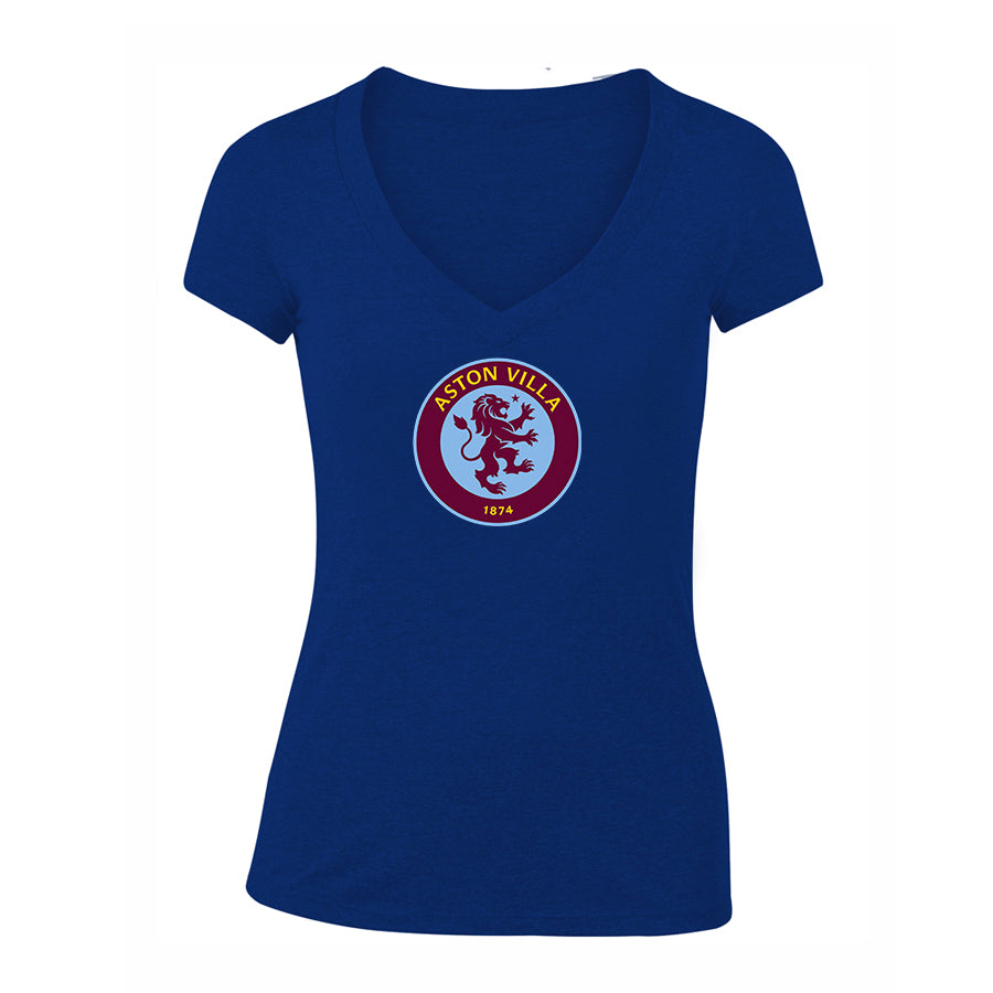 Women's Aston Villa FC V-Neck T-Shirt