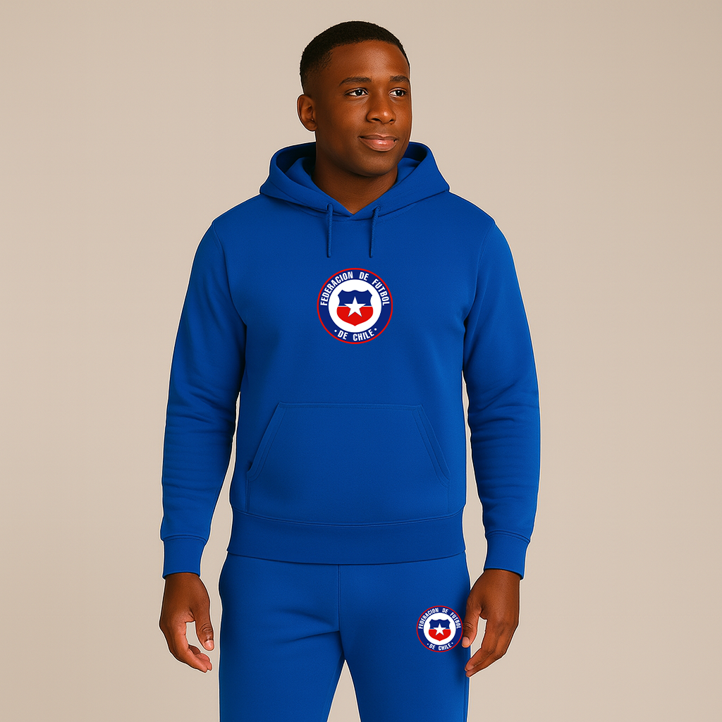 Men's Chile National Soccer Team  Hoodie Joggers Set