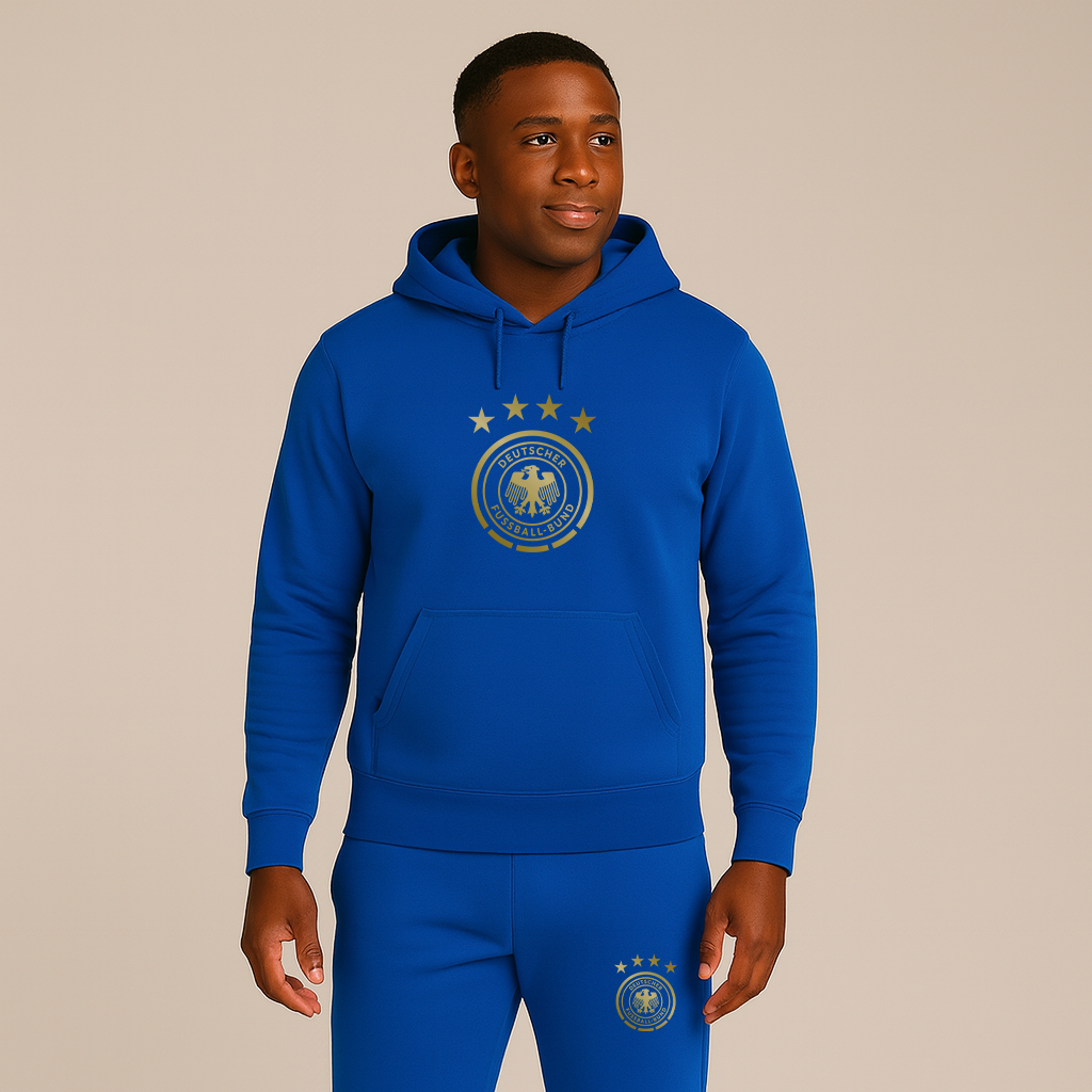 Men's Germany Soccer Logo Hoodie Joggers Set