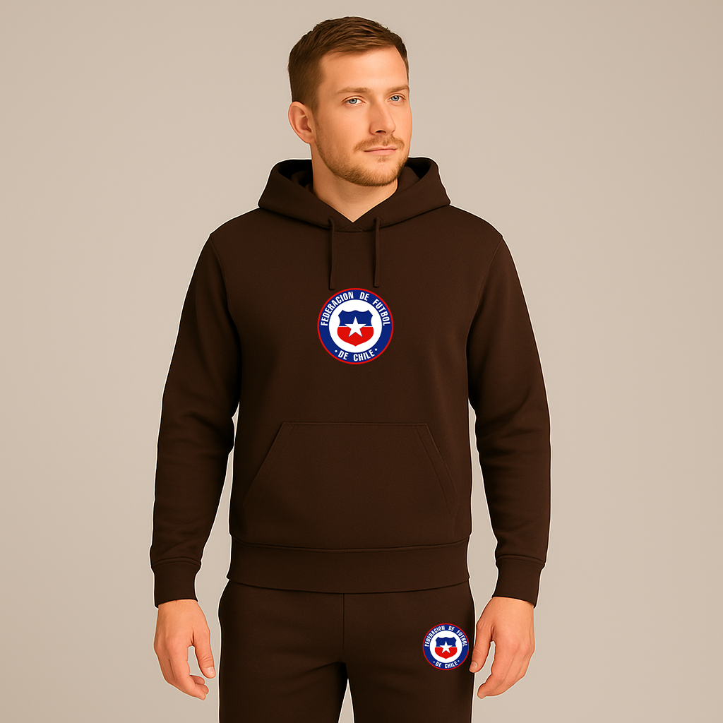 Men's Chile National Soccer Team  Hoodie Joggers Set