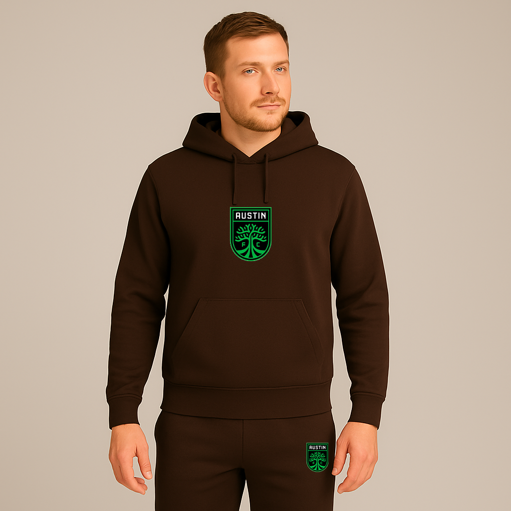 Men's Austin FC Logo Hoodie Joggers Set