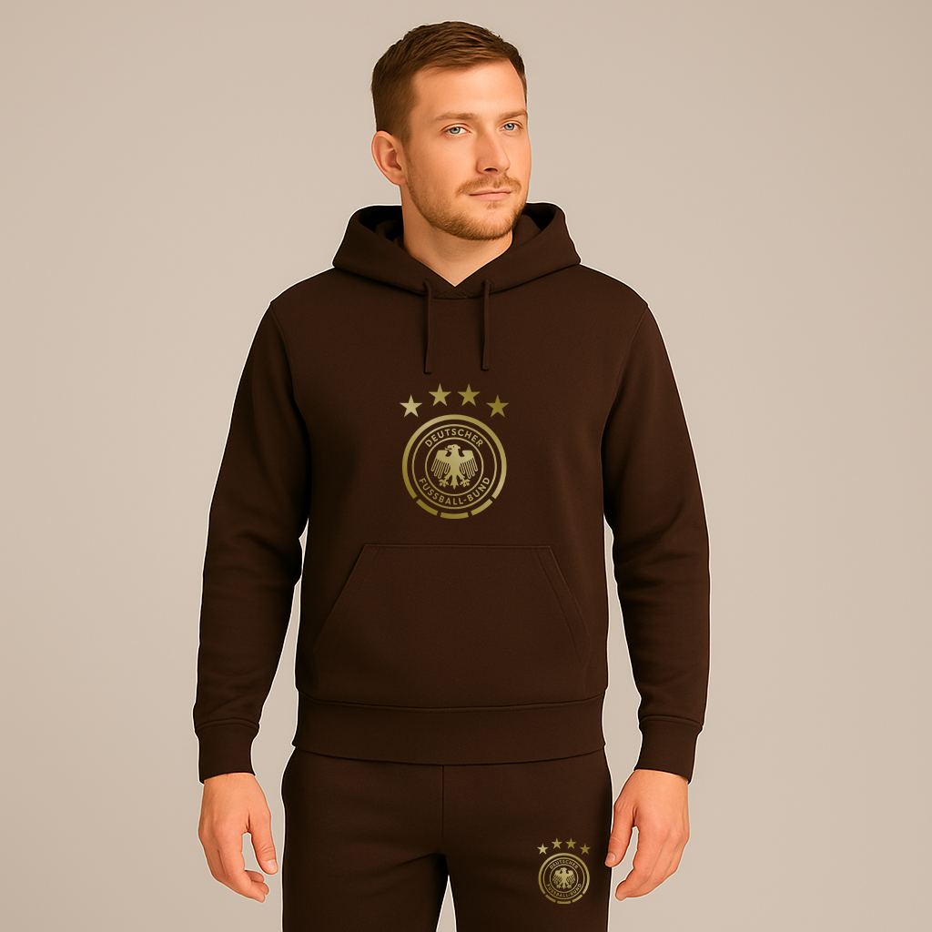 Men's Germany Soccer Logo Hoodie Joggers Set
