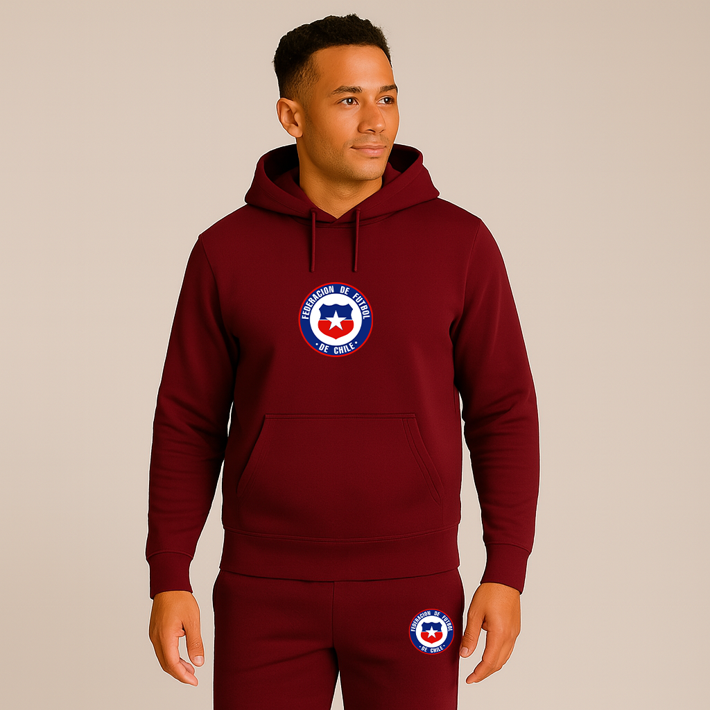 Men's Chile National Soccer Team  Hoodie Joggers Set