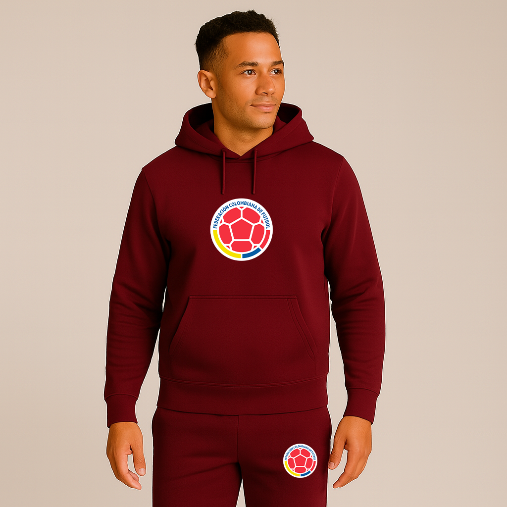 Men's Colombia National Soccer Team Hoodie Joggers Set