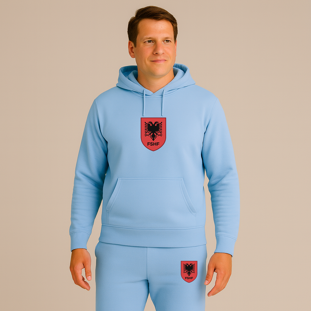 Men's Albania National Soccer Team Hoodie Joggers Set