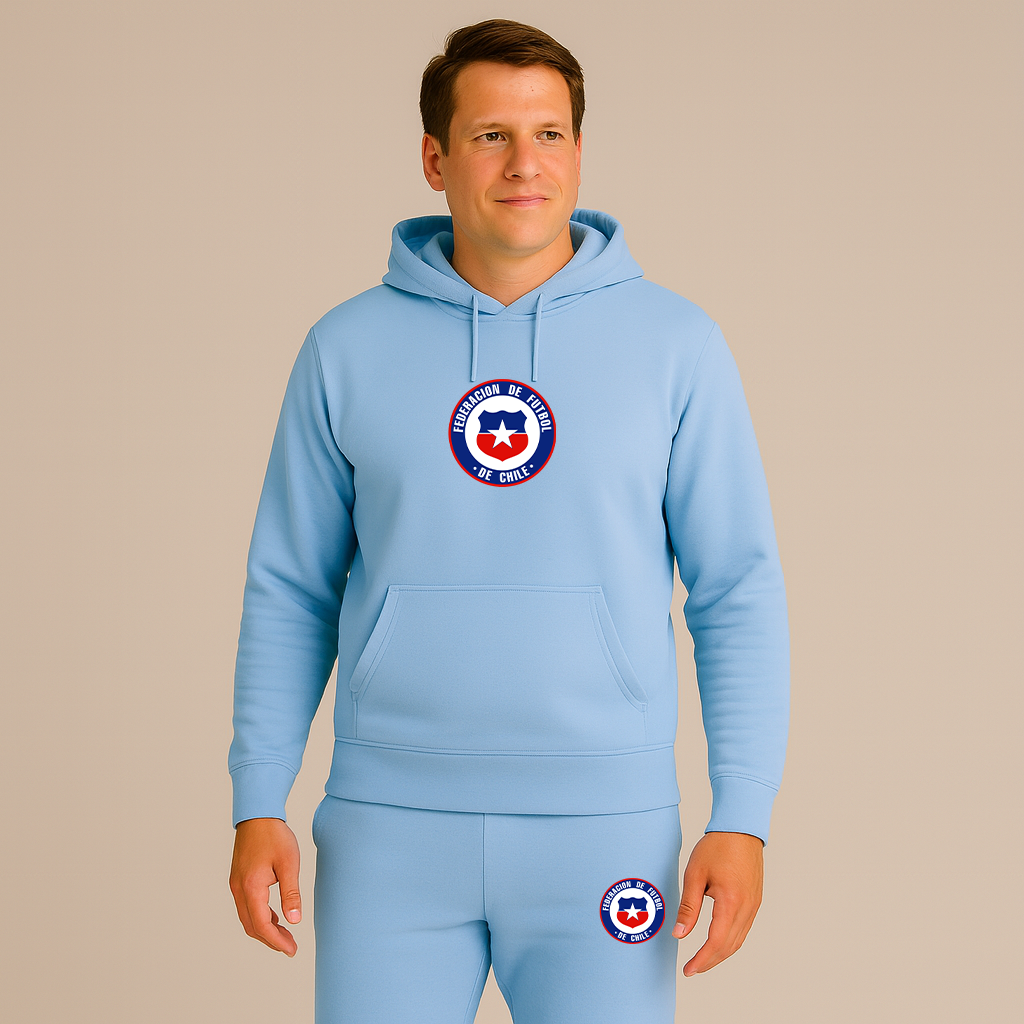 Men's Chile National Soccer Team  Hoodie Joggers Set