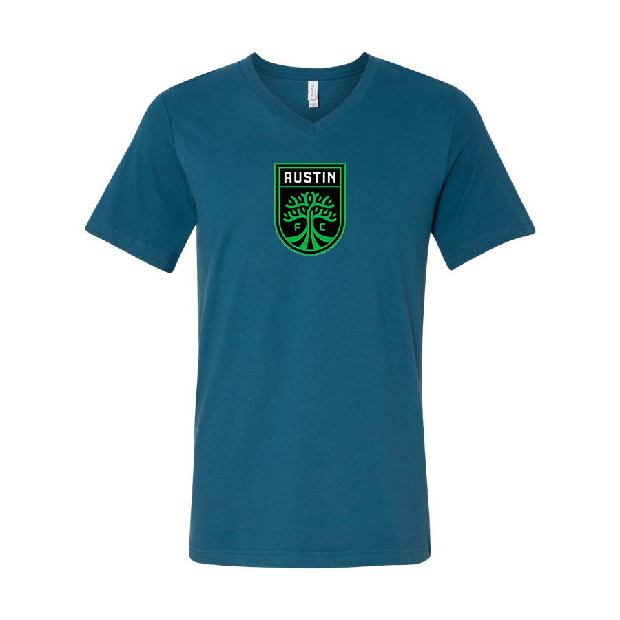 Men’s Austin FC - BELLA + CANVAS - Jersey V-Neck Tee - 3005