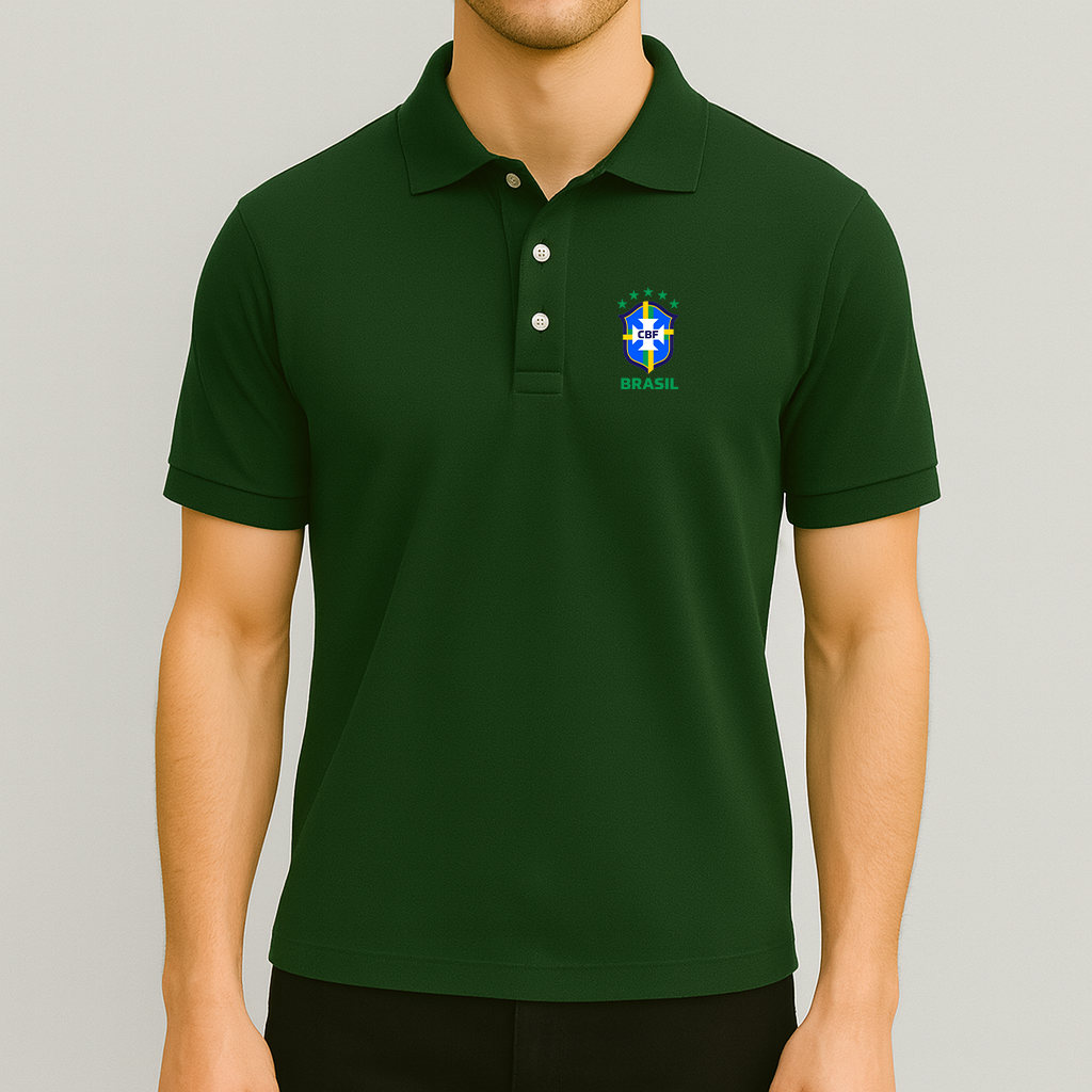Men's Brasil National Soccer Team Dry Blend Polo