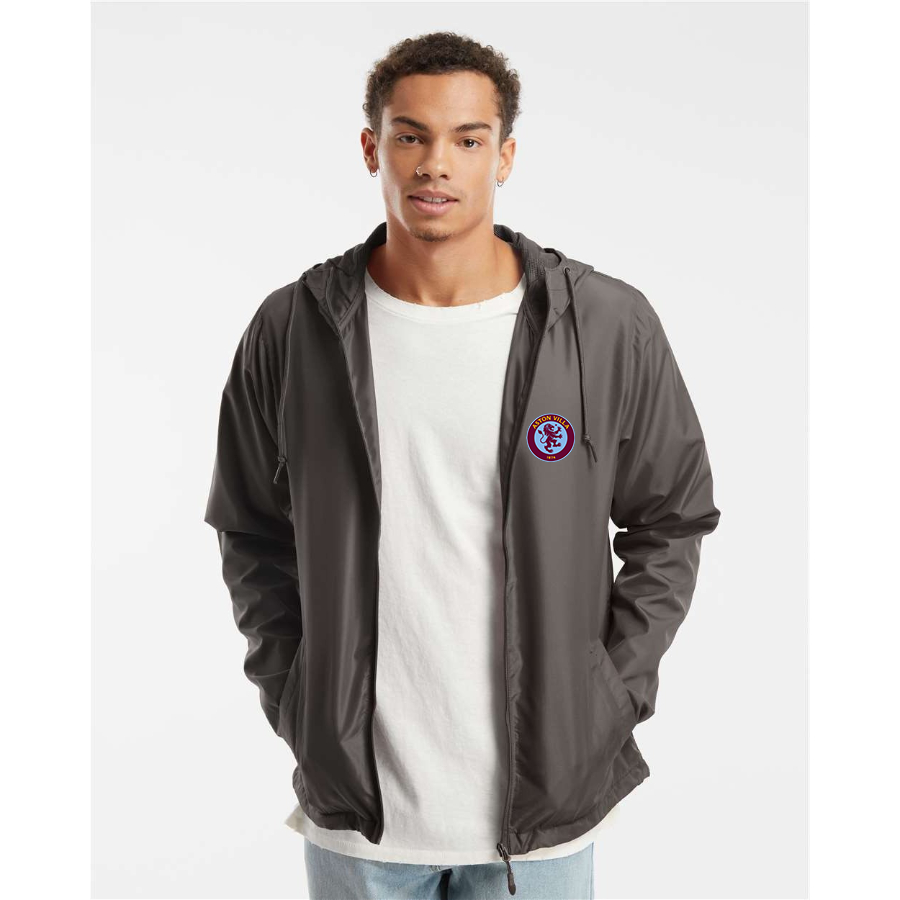 Men’s Aston Villa  - Independent Trading Co. - Lightweight Windbreaker Full-Zip Jacket - EXP54LWZ