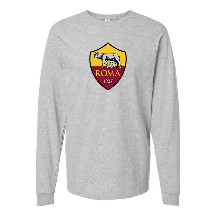 Men's AS Roma FC Cotton Long Sleeve T-Shirt