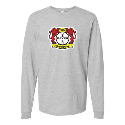 Men's Bayer Leverkusen FC Cotton Long Sleeve T-Shirt