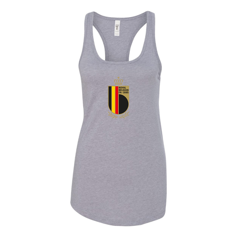 Women's Belgium National Soccer Team Racerback Tank Top