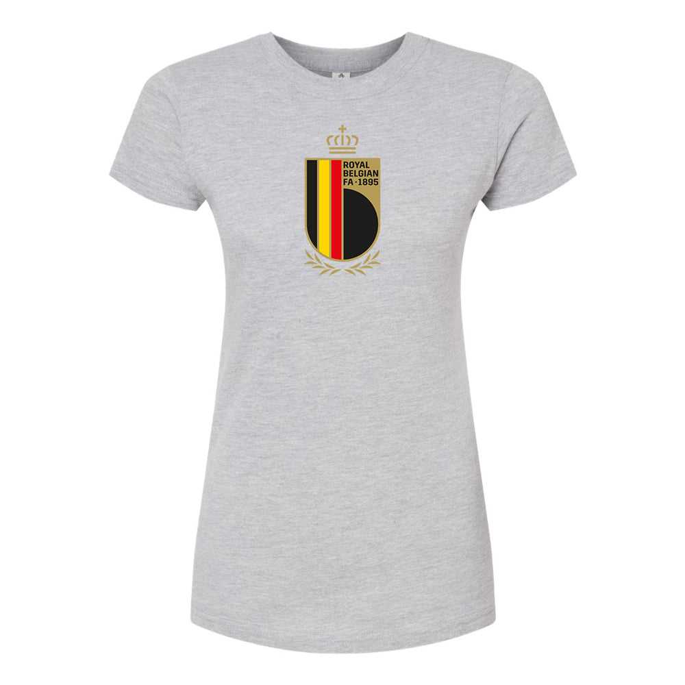 Women’s Belgium National Soccer Team Round Neck T-Shirt