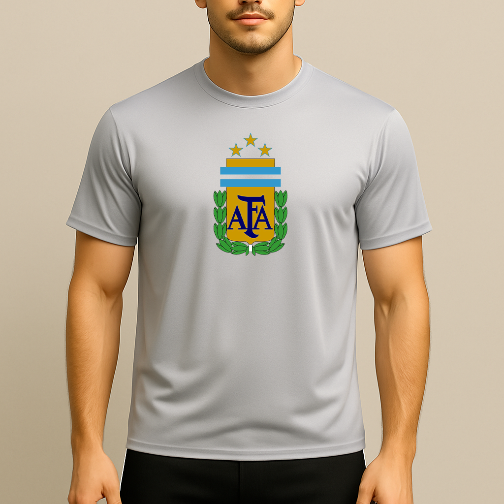 Men's Argentina National Soccer Team Polyester T-Shirt