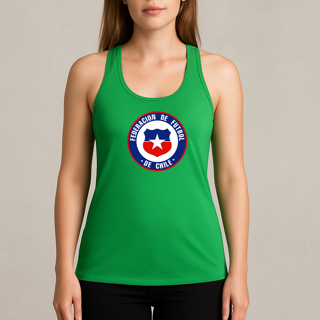 Women's Chile National Soccer Team  Racerback Tank Top