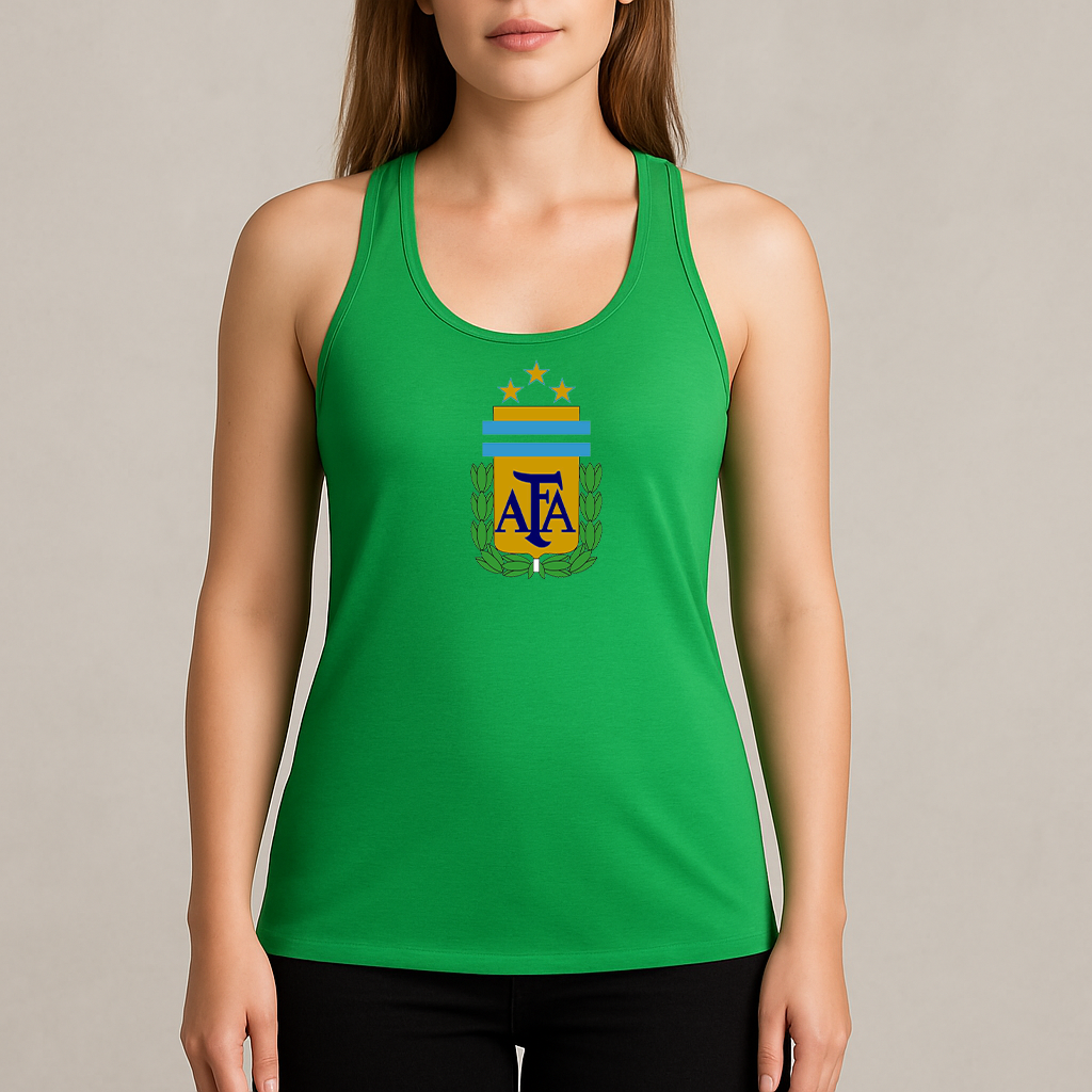 Women's Argentina National Soccer Team Racerback Tank Top