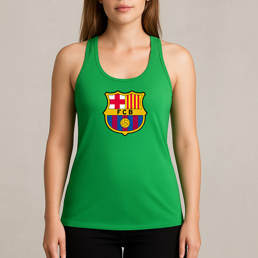 Women's F.C. Barcelona Soccer Racerback Tank Top