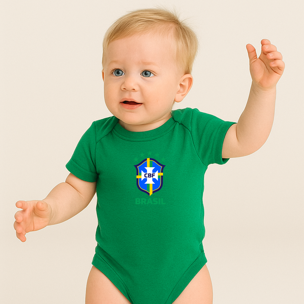 Brasil National Soccer Team Baby Romper Onesie