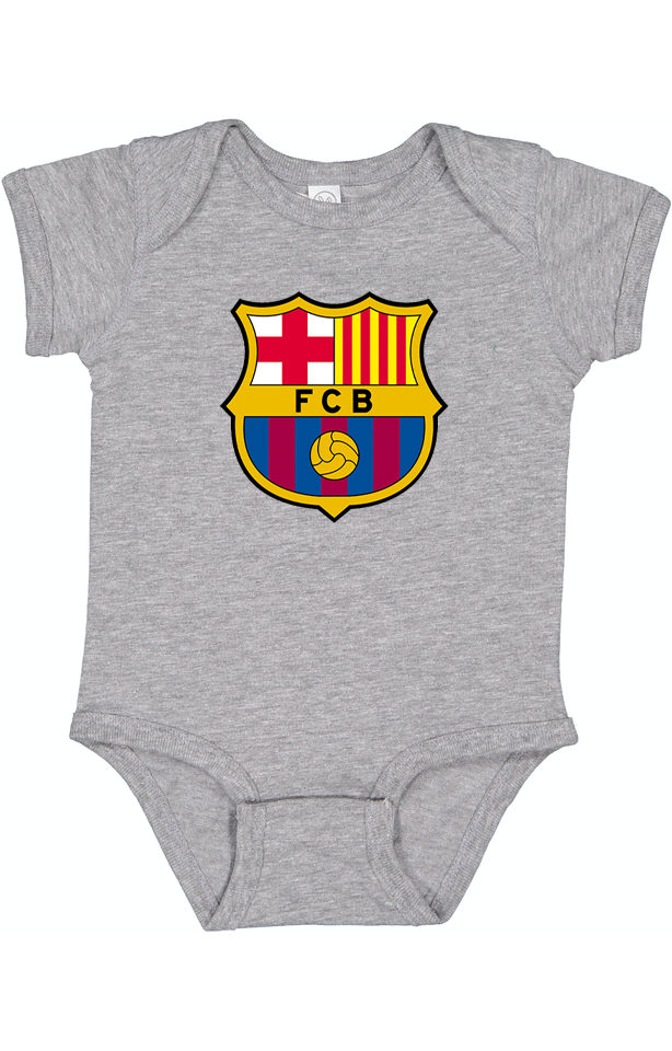 Baby F.C. Barcelona Soccer Romper Onesie